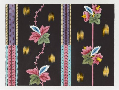 Floral Garlands with Border by Louis Albert DuBois